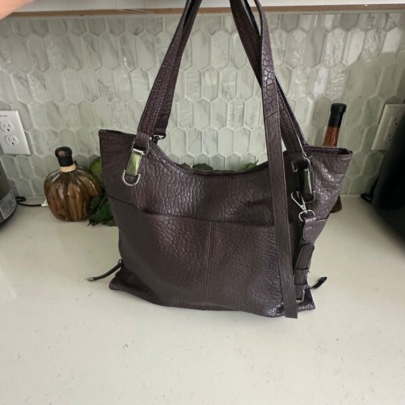 Vince Camuto Pebbled Leather Tote Bag With Dual Handles & Adjustable Strap - Picture 1 of 13